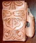 Hand tooled cigarette case which can have short name or initials added at no cost