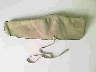 suede cow's knee to keep the powder dry on a muzzle loading flintlock.