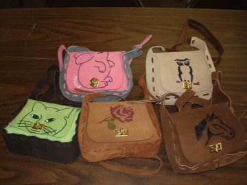 Big Girl Suede Purse. 