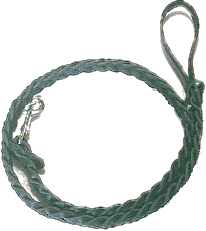 SLIT BRAID LATIGO DOG TRAFFIC LEAD FOR PIT BULLS AND OTHER LARGE DOGS.